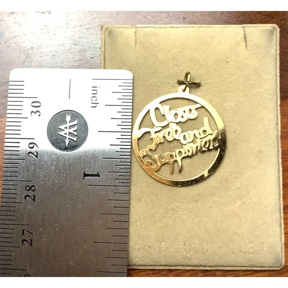 Vintage 14K Gold Filled Bracelet Charm Necklace Pendant Signed - Picture 3 of 4